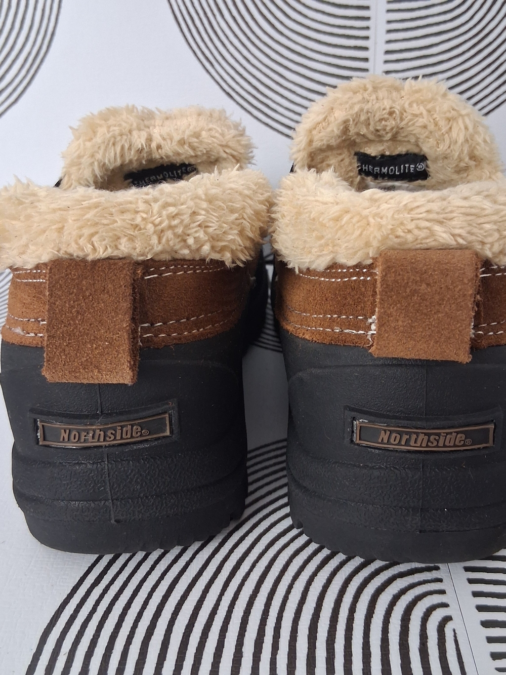 Northside Kayla Women’s Size 9 Winter Snow Boots Brown Suede Slip On Waterproof - Picture 5 of 13